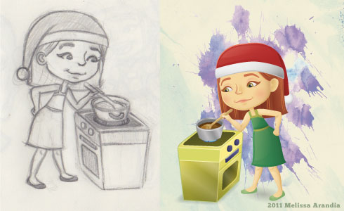 Yaya's Little Helper, article illustration, Total Girl December 2011