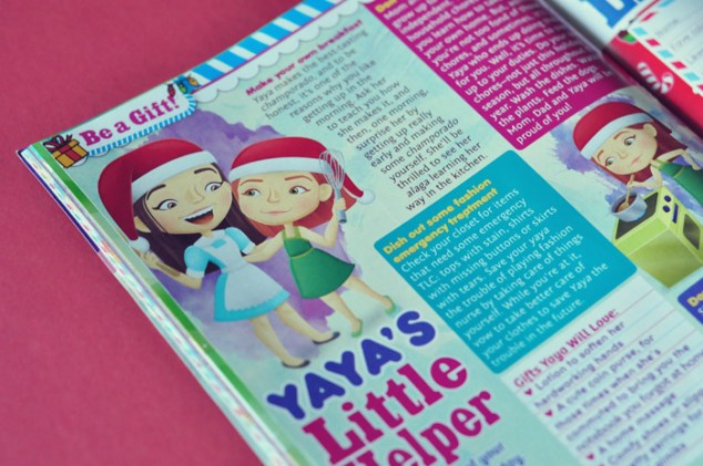 Yaya's Little Helper, article illustration, Total Girl December 2011