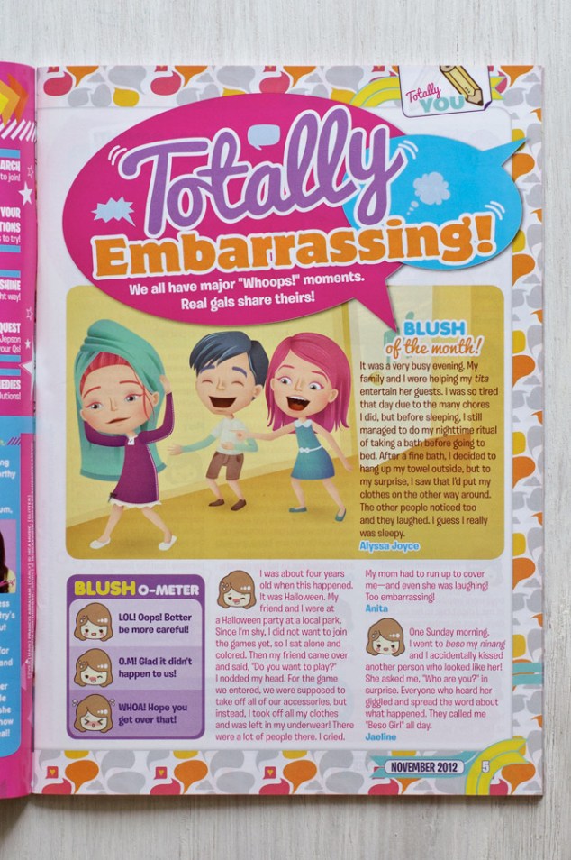 Totally Embarrassing, November 2013