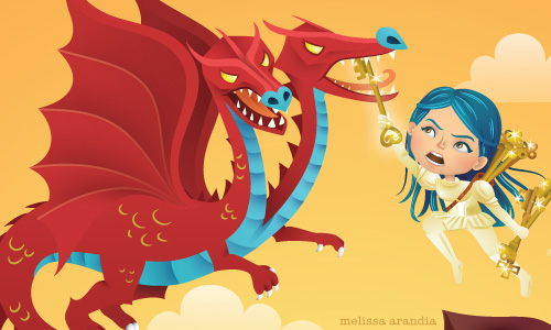 Original Illustration, “Beat the Insecurity Monster” 