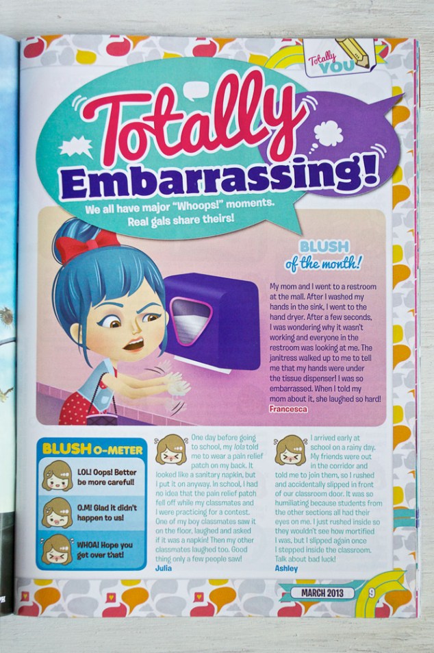 Totally Embarrassing, March 2013