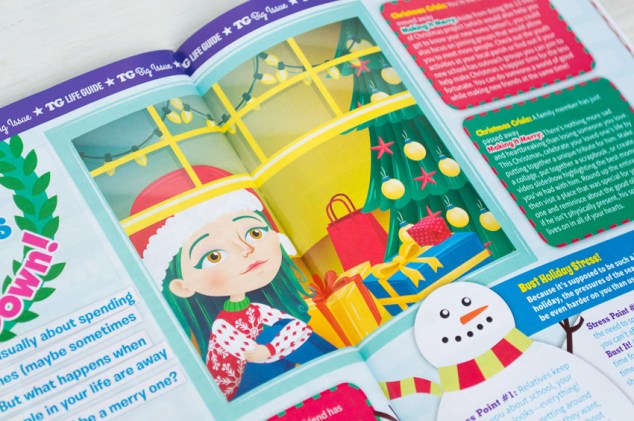 Editorial illustration, “Turn that Christmas Frown Upside Down”