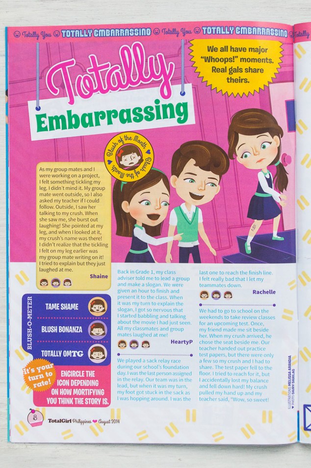 “Totally Embarrassing”, August 2014 issue