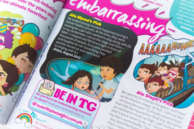 “Best of Totally Embarrassing”, story and illustration from the August 2013 issue