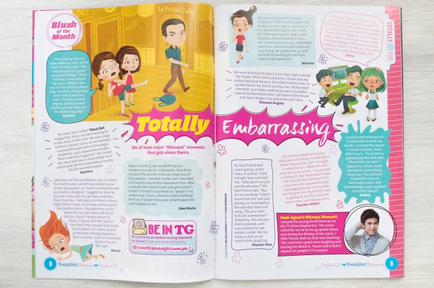 “Totally Embarrassing” stories, October 2014